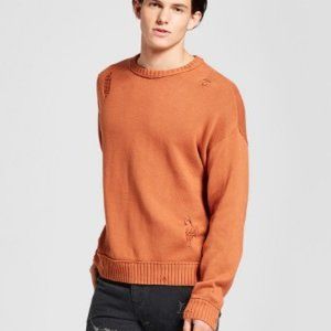 Mens Destructed Grunge Sweater
